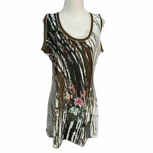 JANE & John🤎Lightweight Sweater Dress Sleeveless Brown/Beige Size M